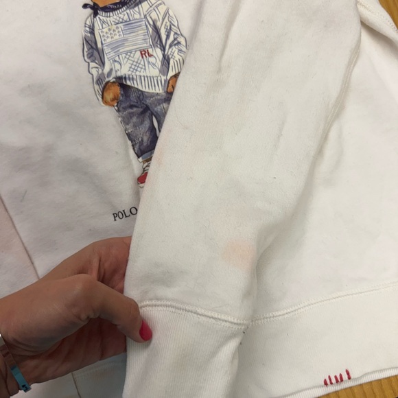 Ralph Lauren Polo Bear Sweatshirt big girls 16 years XL - Picture 6 of 7